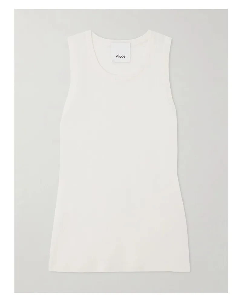 ALLUDE Ärmelloses Oberteil Aus Kaschmir - Creme Creme