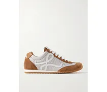 Ballet Runner 2.0 Sneakers Aus Shell, Veloursleder Und Leder Mit Logoapplikationen - Braun