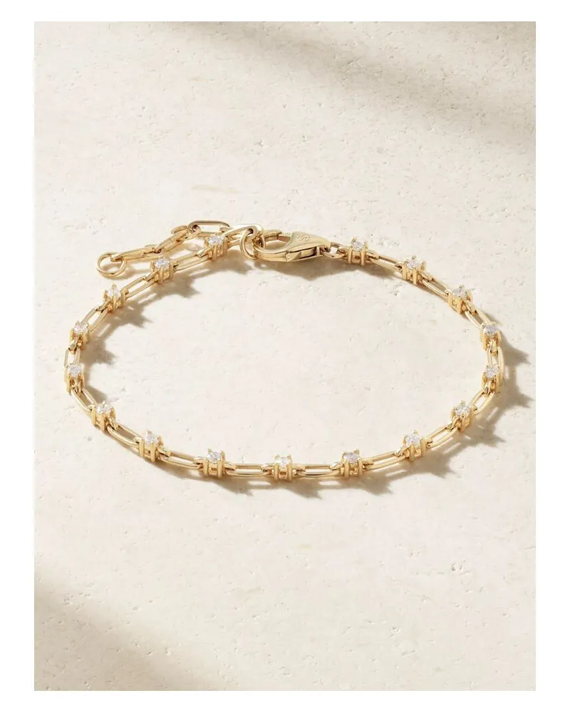 Stone & Strand Flounce Armband Aus 14 Karat Gold Mit Diamanten Gold
