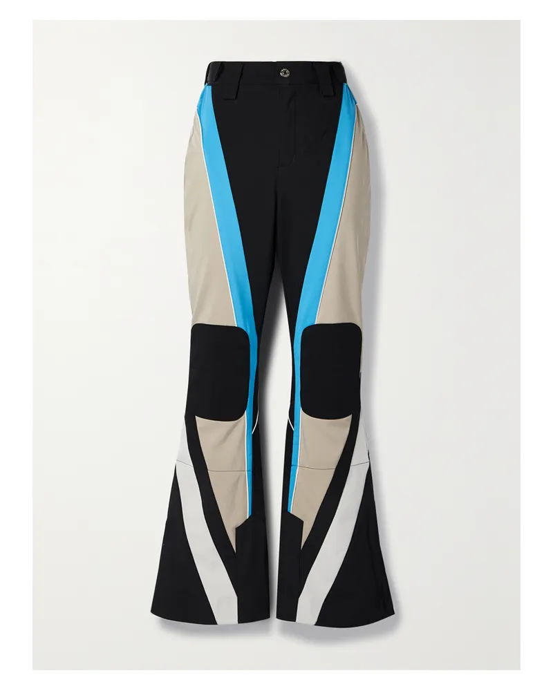 P.E. NATION St. Moritz Ausgestellte Skihose Aus Recyceltem Material In Colour-block-optik - Schwarz Schwarz
