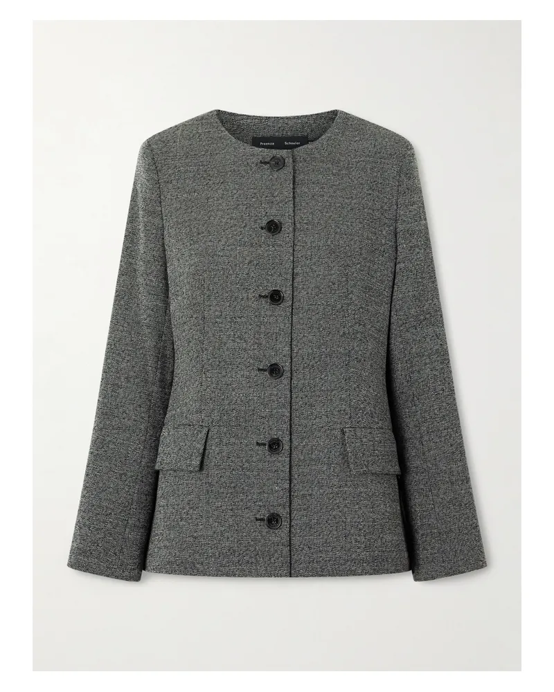 Proenza Schouler Annemarie Jacke Aus Meliertem Tweed Aus Einer Wollmischung - Grau Grau