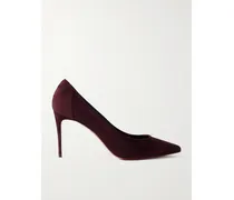 Sporty Kate 85 Pumps Aus Veloursleder - Burgunder