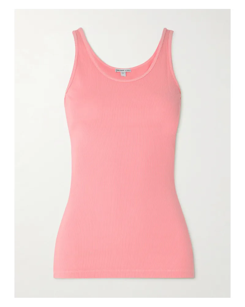 James Perse The Daily Tanktop aus Gerippter Supima®-baumwolle Pink