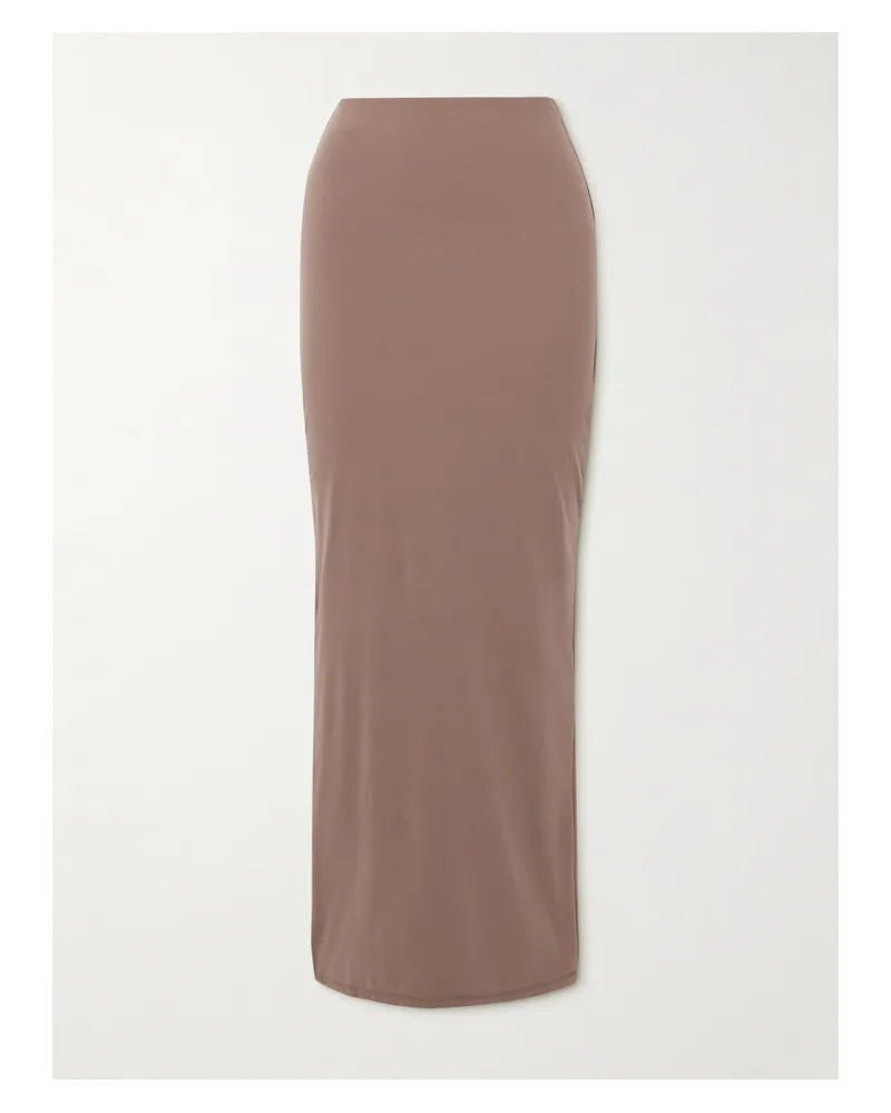 SKIMS Fits Everybody Long Skirt – Umber – Maxirock - Neutral Neutral