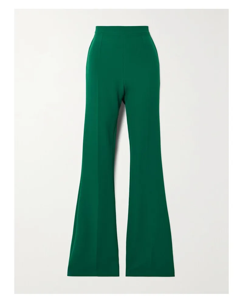 Safiyaa Alexa Schlaghose Aus Stretch-crêpe - Grün Grün