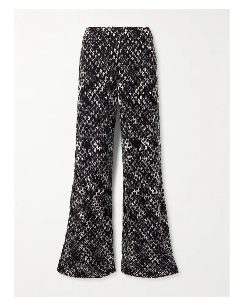 Missoni Hose Mit Weitem Bein Aus Häkelstrick Aus Einer Wollmischung In Space-dye-färbung - Braun Braun