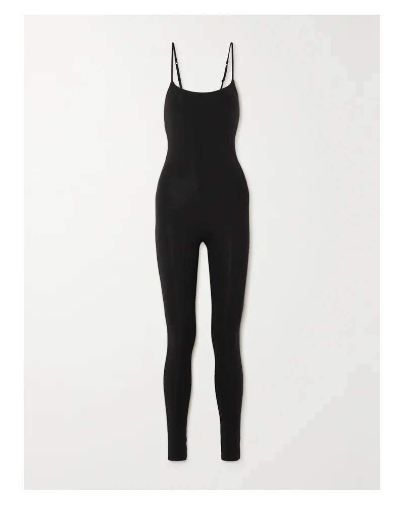 Skin Zaria Jumpsuit Aus Bio-pima-baumwoll-jersey - Schwarz Schwarz