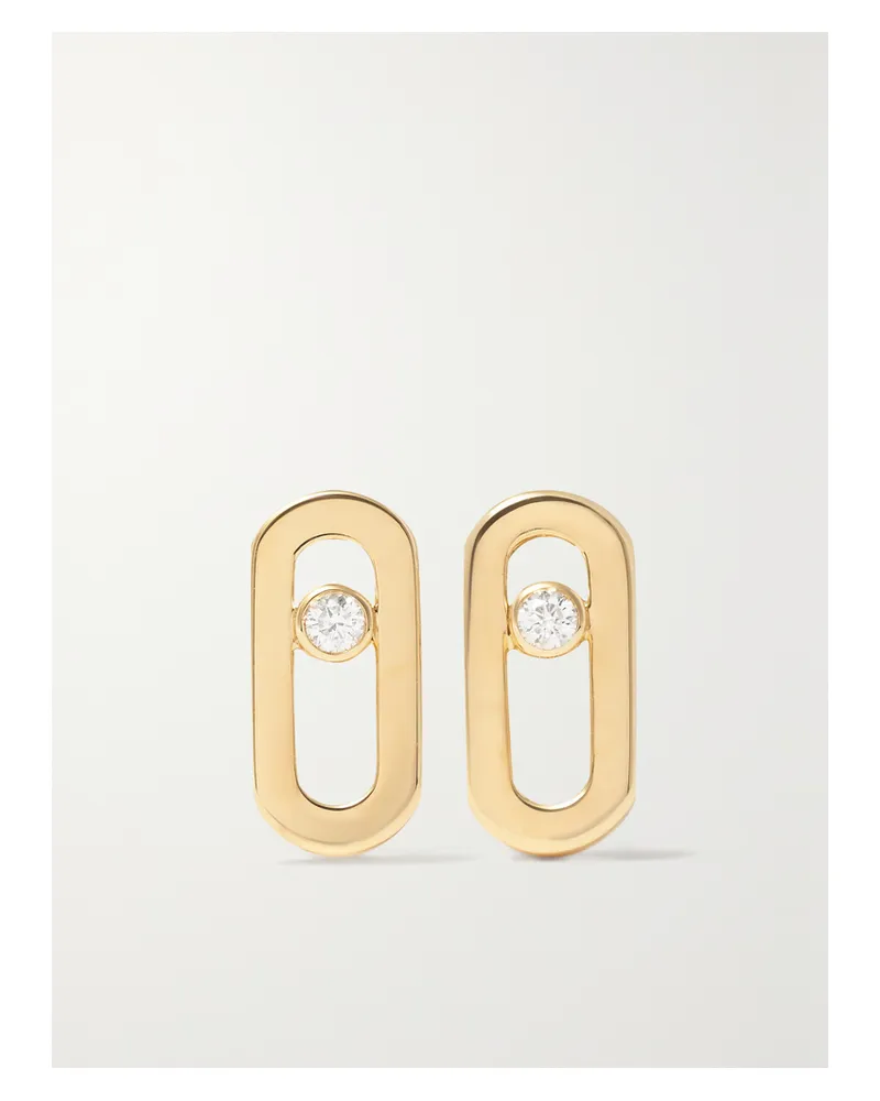 Messika Move Uno Ohrringe Aus 18 Karat Gold Mit Diamanten Gold