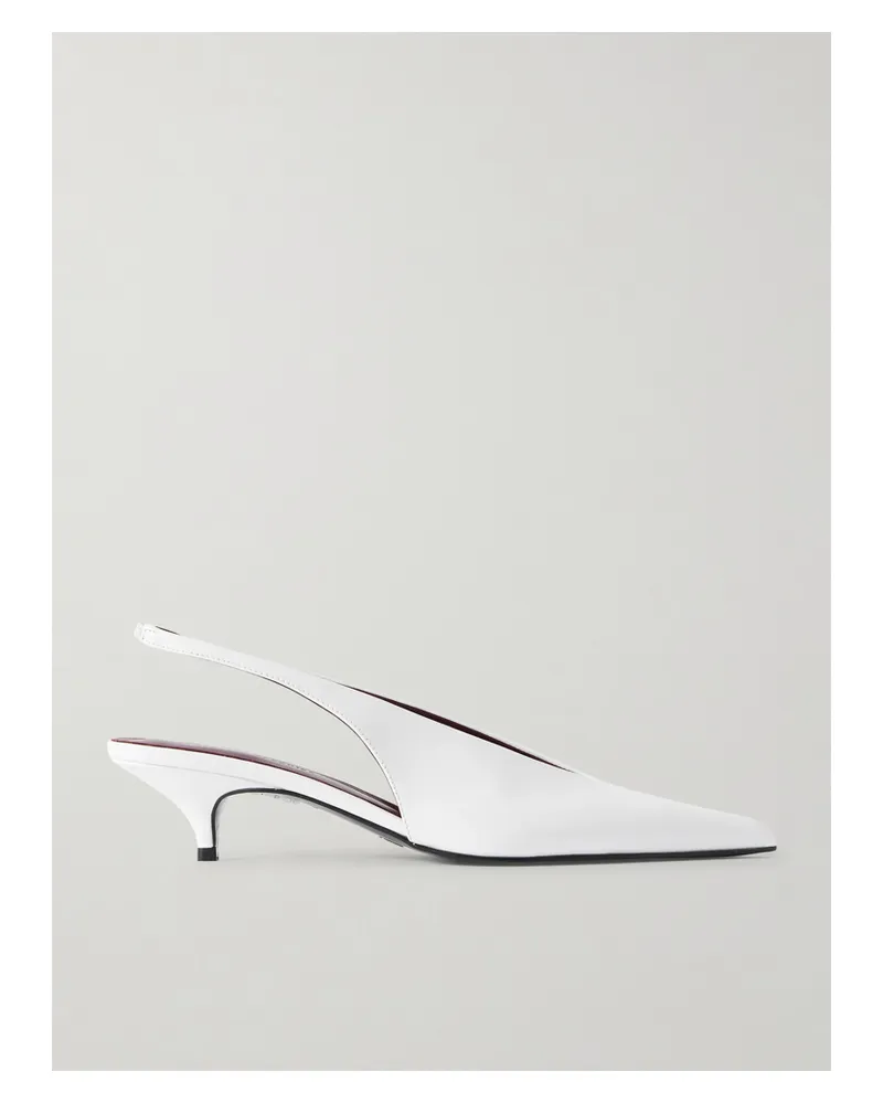 Proenza Schouler Slingback-pumps Aus Leder - Weiß Weiß
