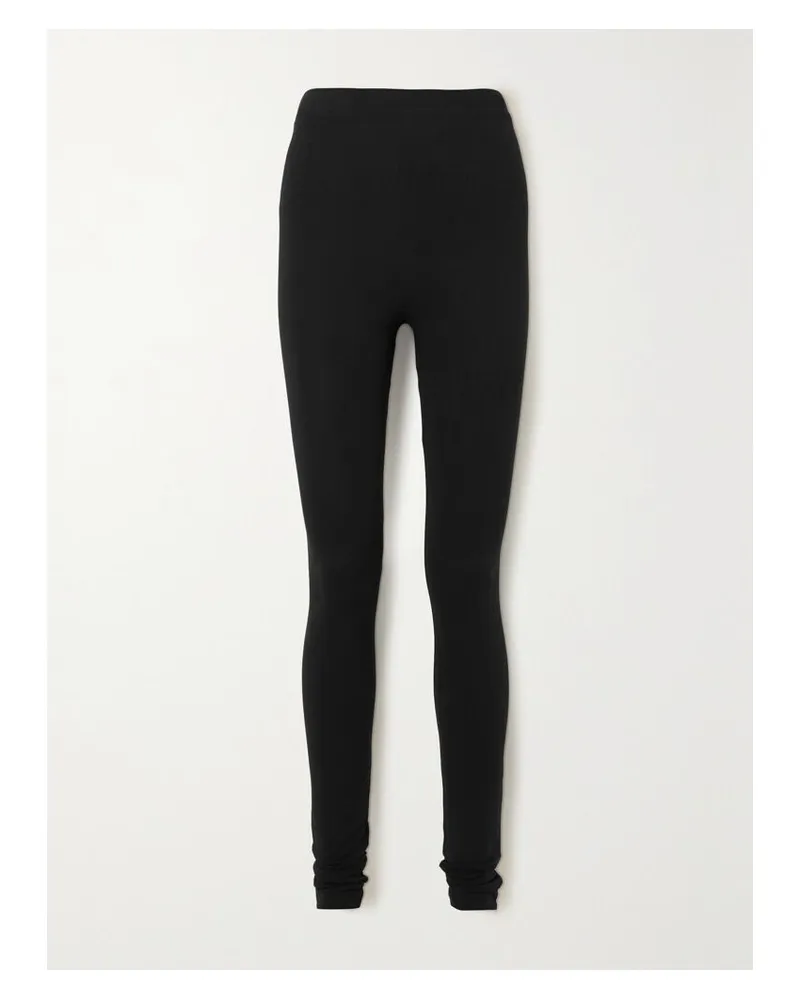 Totême Cork Leggings Aus Stretch-jersey - Schwarz Schwarz