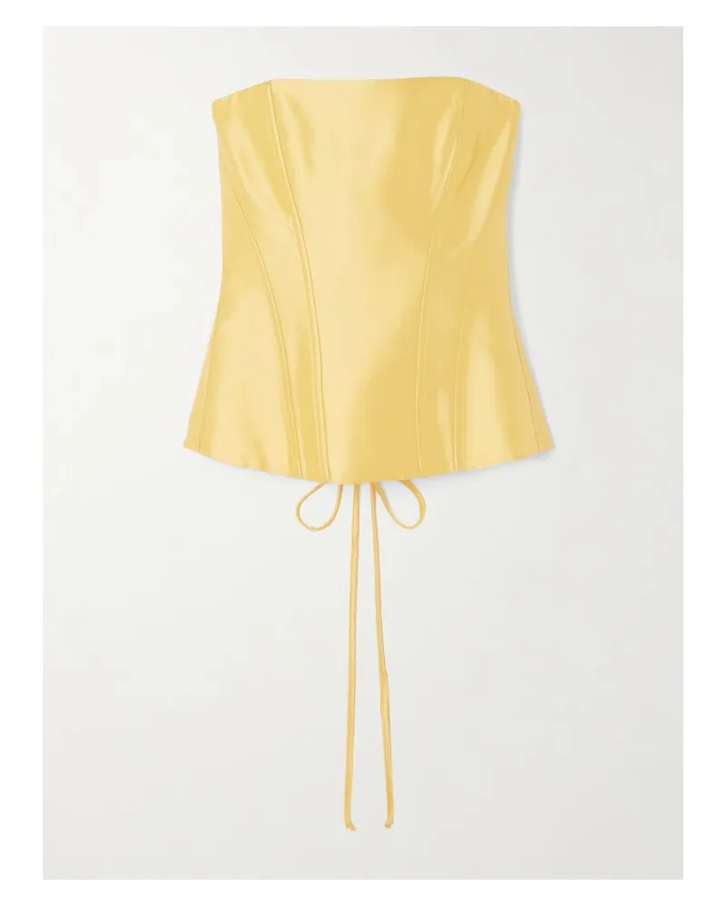 Rosamosario Barbie Korsett Aus Taft - Gelb Gelb