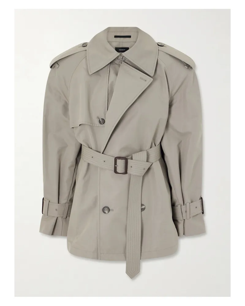 WARDROBE.NYC Cotton-blend Trench Coat - Brown Brown