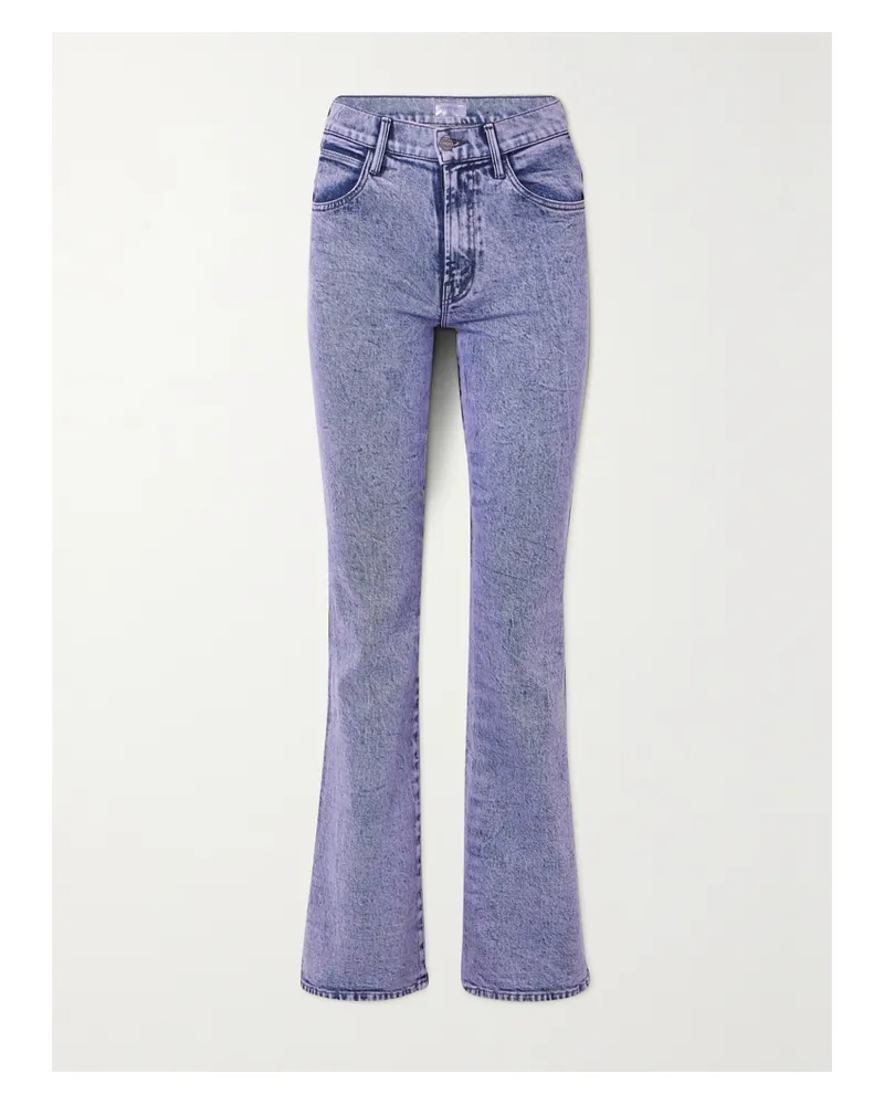 Mother Net Sustain The Desperado Heel Hoch Sitzende Schlagjeans - Lila Lila