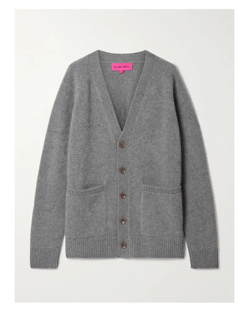 The Elder Statesman Cashmere Cardigan - Gray Gray