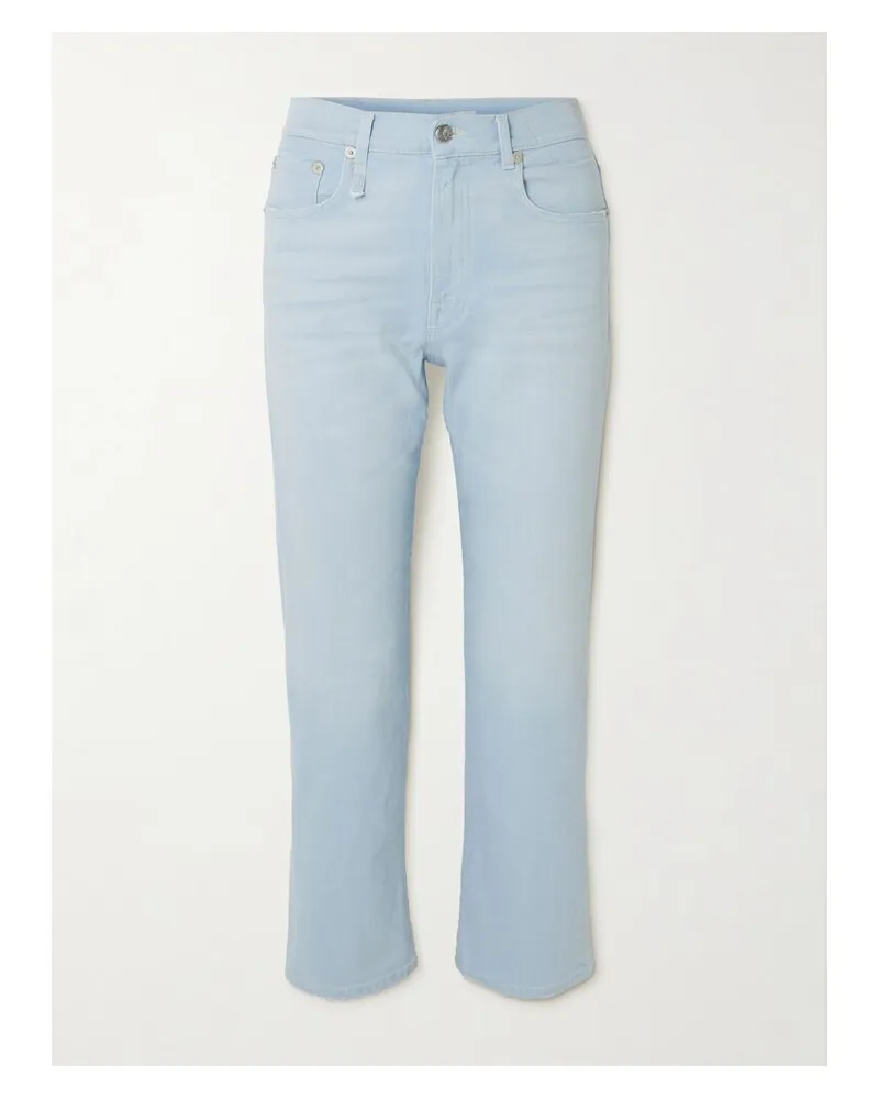 R13 Romeo Verkürzte, Hoch Sitzende Jeans Mit Schmalem Bein - Blau Blau