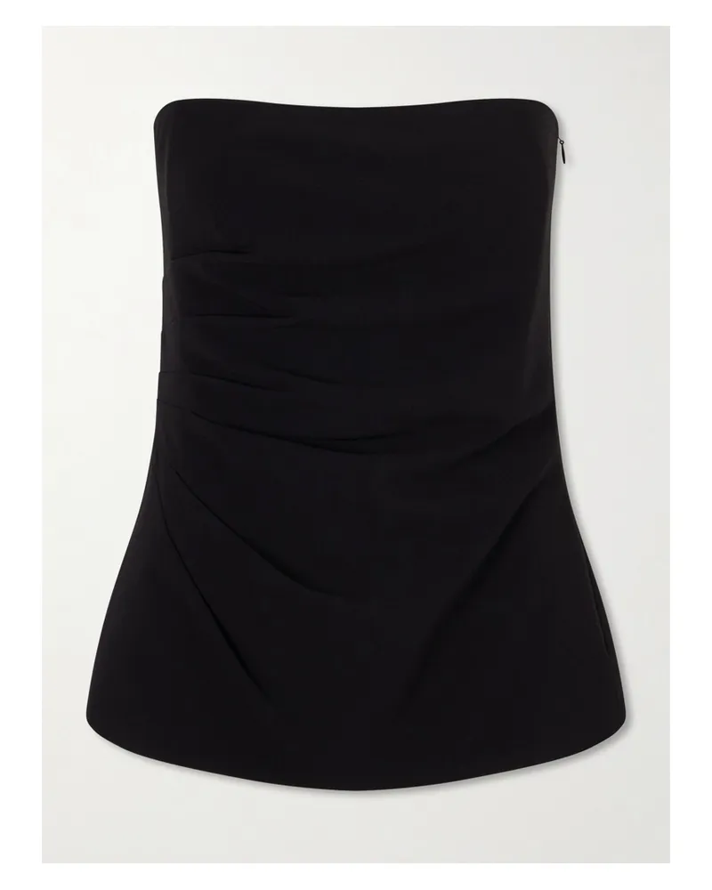 Proenza Schouler Damea Strapless Crepe Top - Black Black