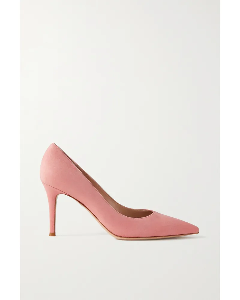 Gianvito Rossi 85 Pumps Aus Veloursleder - Pink Pink