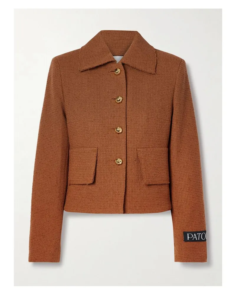 Patou Jacke Aus Tweed Aus Einer Wollmischung - Braun Braun