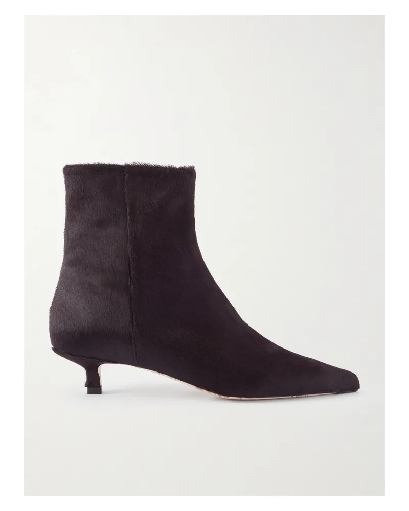 aeyde Sofie Ankle Boots Aus Kalbshaar - Braun Braun