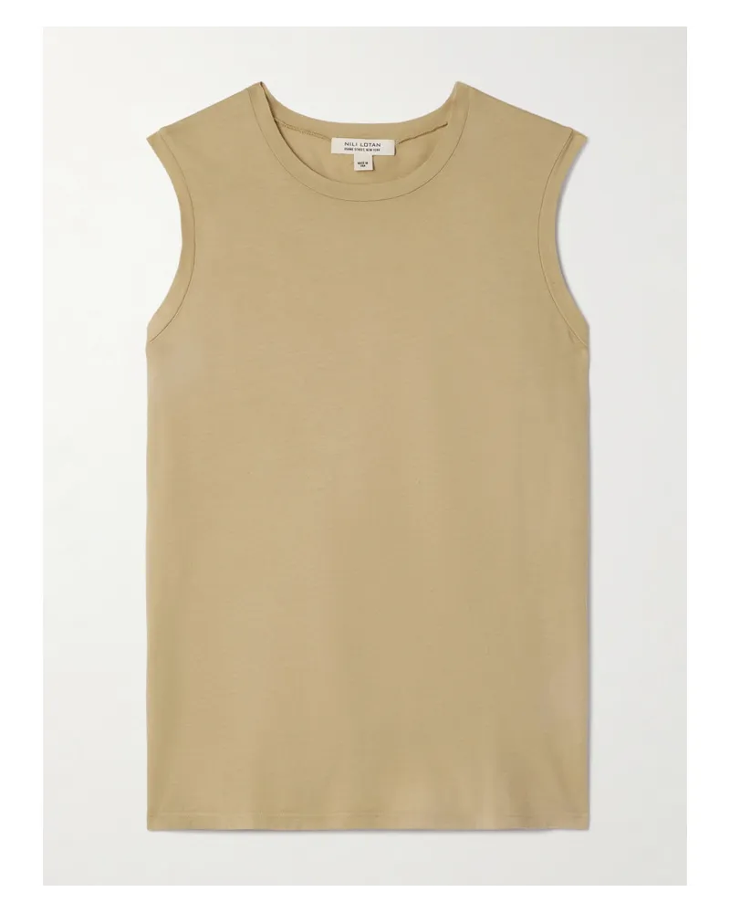 Nili Lotan Tanktop aus Baumwoll-jersey Braun