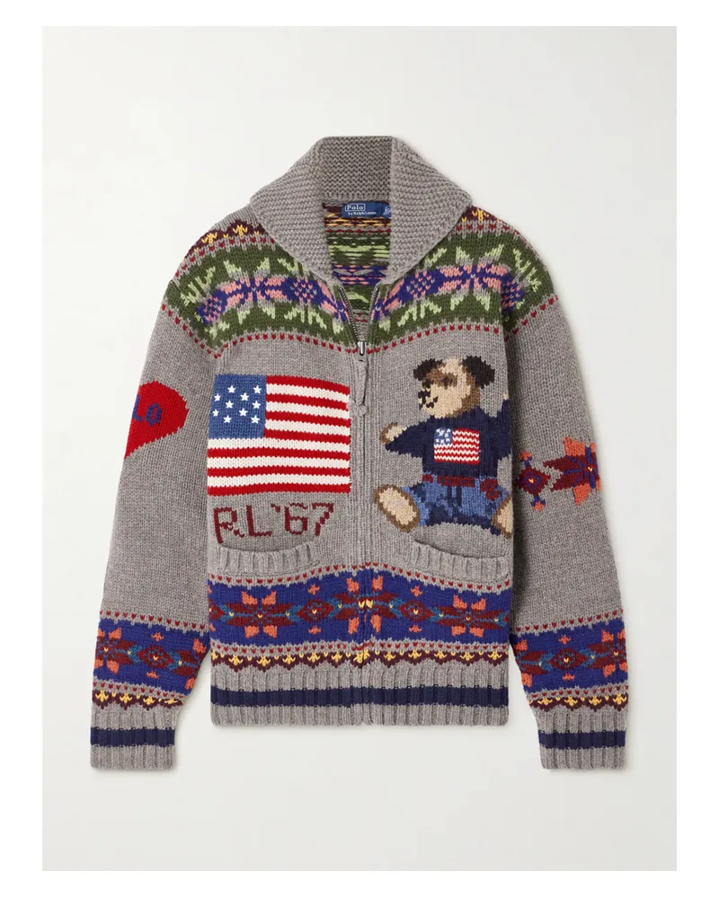 Ralph Lauren Cardigan Aus Wolle Mit Intarsienmotiven - Mehrfarbig Mehrfarbig