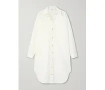 Cotton-blend Poplin Tunic - Cream