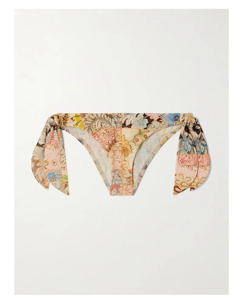 Zimmermann Daylight Bikini-höschen Mit Blumenprint - Orange Orange