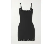 Fits Everybody Lace Slip Dress – Onyx – Minikleid aus Stretch-material