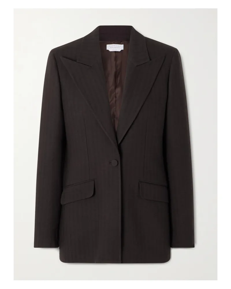 Gabriela Hearst Leiva Blazer Aus Wolle - Braun Braun