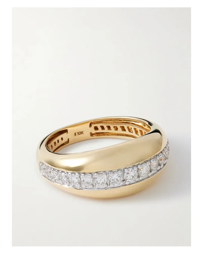 Stone & Strand Pistachio Ring Aus 10 Karat Gold Mit Diamanten Gold