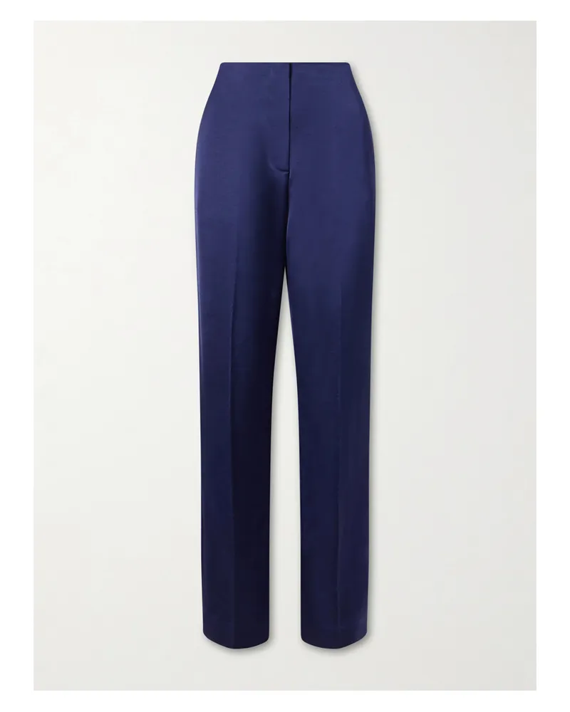 TOVE Paule Dupioni Wide-leg Pants - Blue Blue