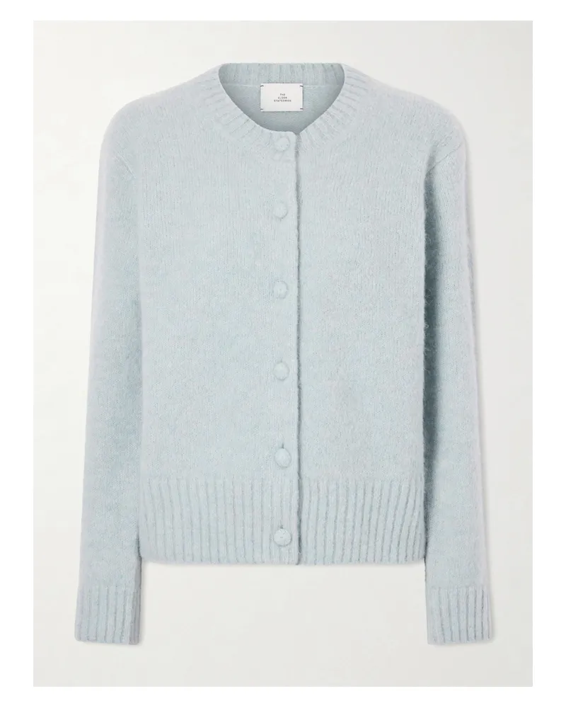 The Elder Statesman Indie Cardigan Aus Einer Alpakawollmischung - Blau Blau