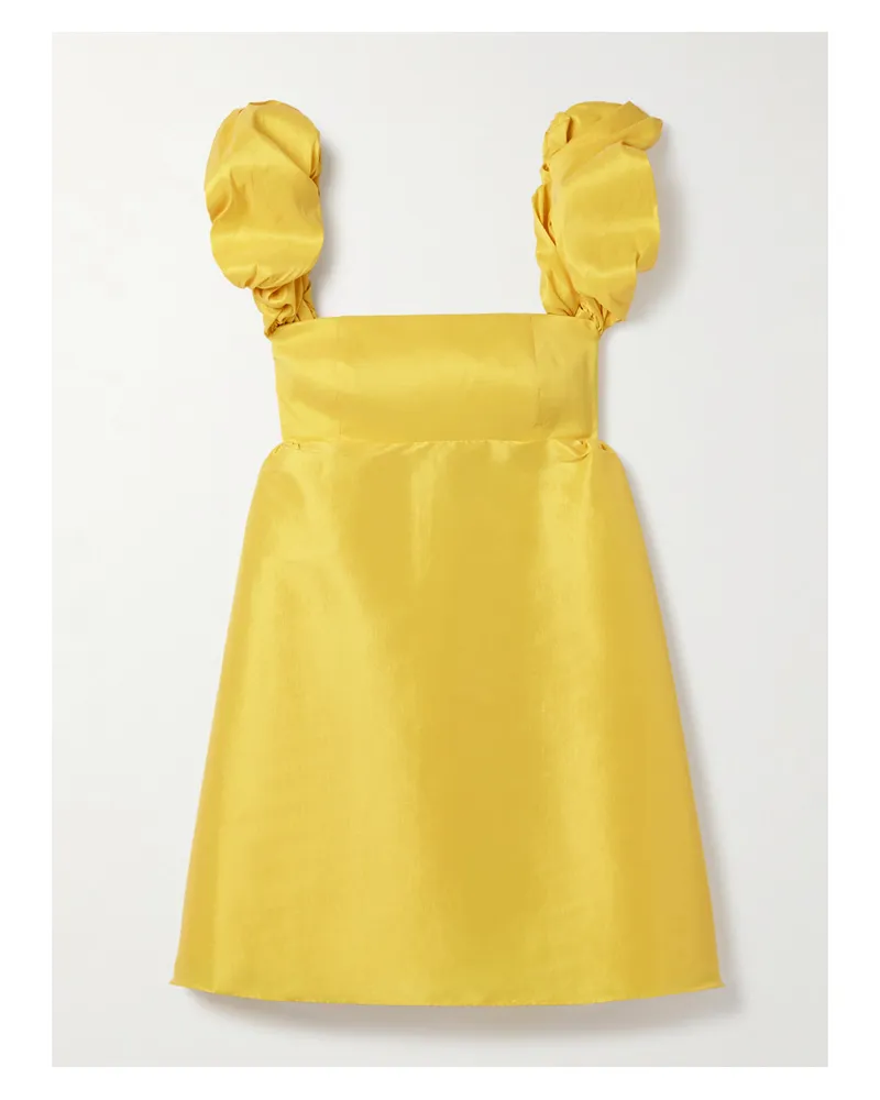 Kika Vargas Angela Minikleid Aus Taft - Gelb Gelb