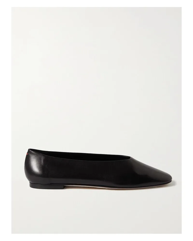 aeyde Kirsten Ballerinas Aus Leder - Schwarz Schwarz