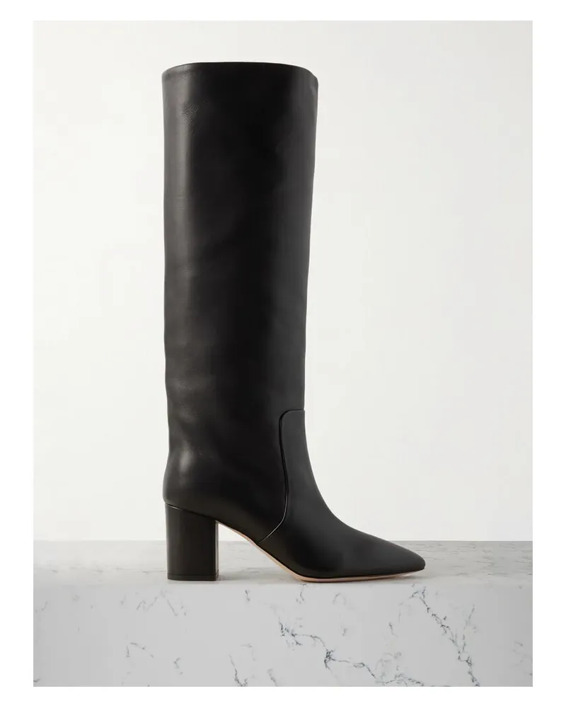 Paris Texas Anja Kniehohe Stiefel Aus Leder - Schwarz Schwarz