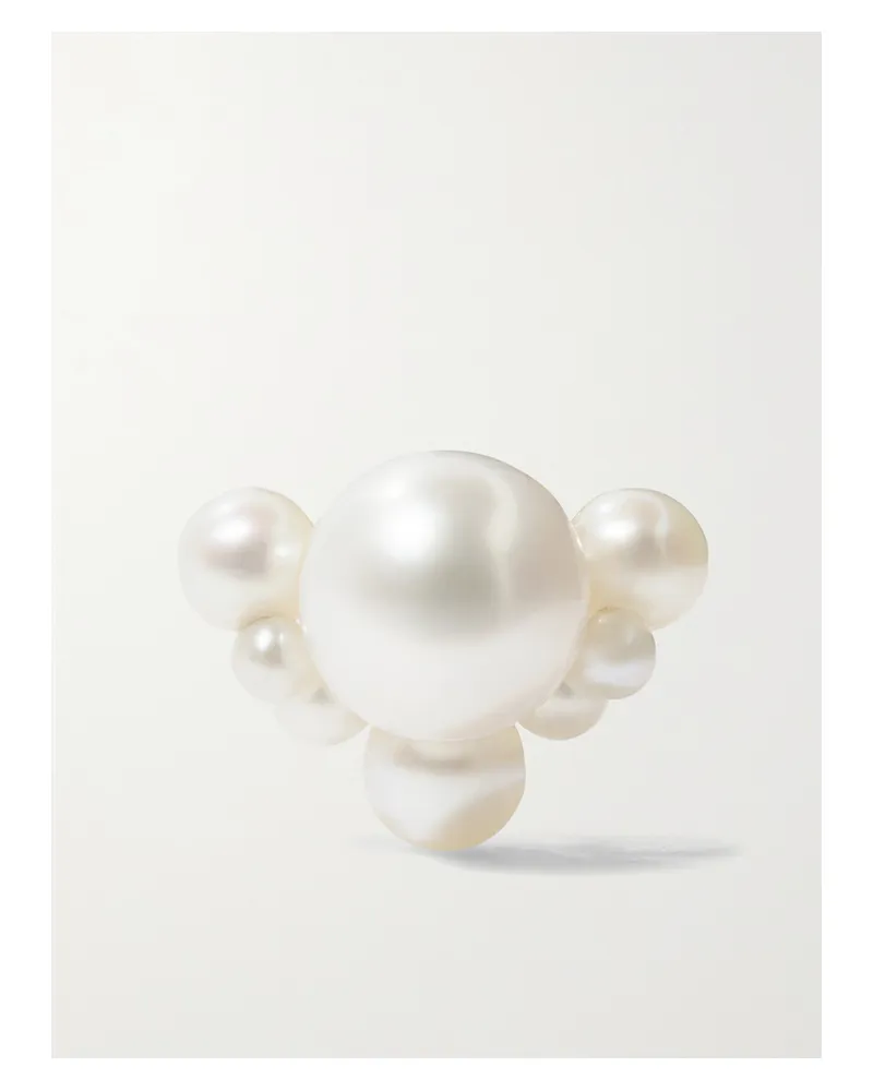 Sophie Bille Brahe Chambre De Perle 14-karat Gold Pearl Single Earring - White White