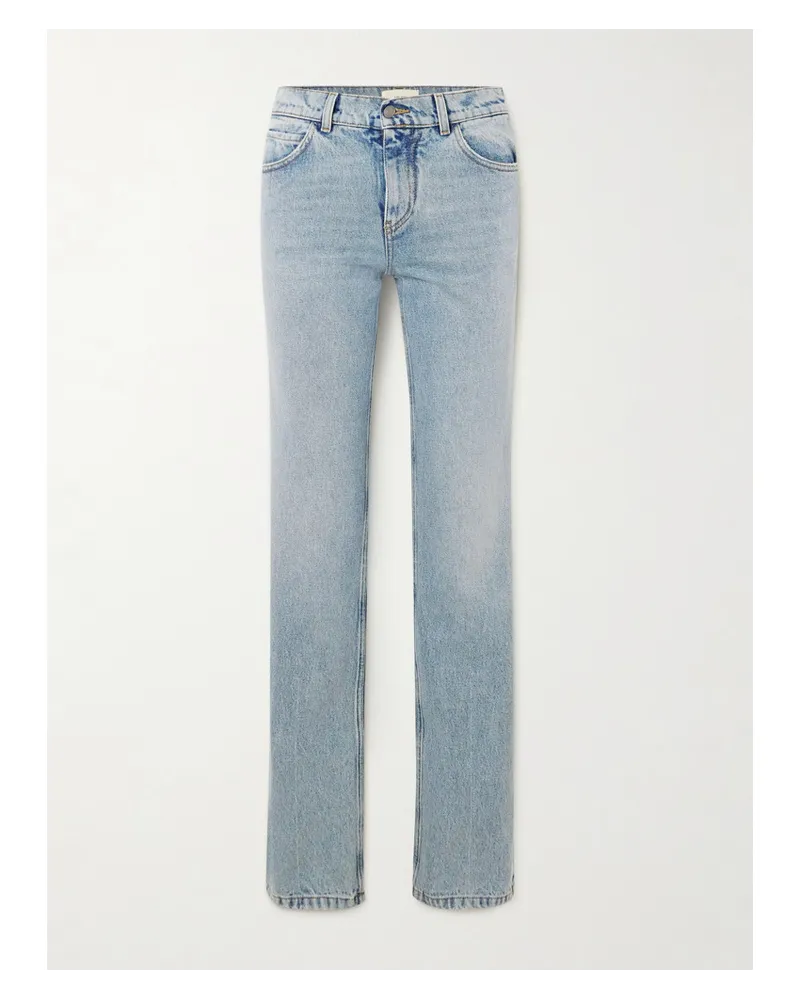 The Row Carlyl Hoch Sitzende Jeans mit Geradem Bein Blau