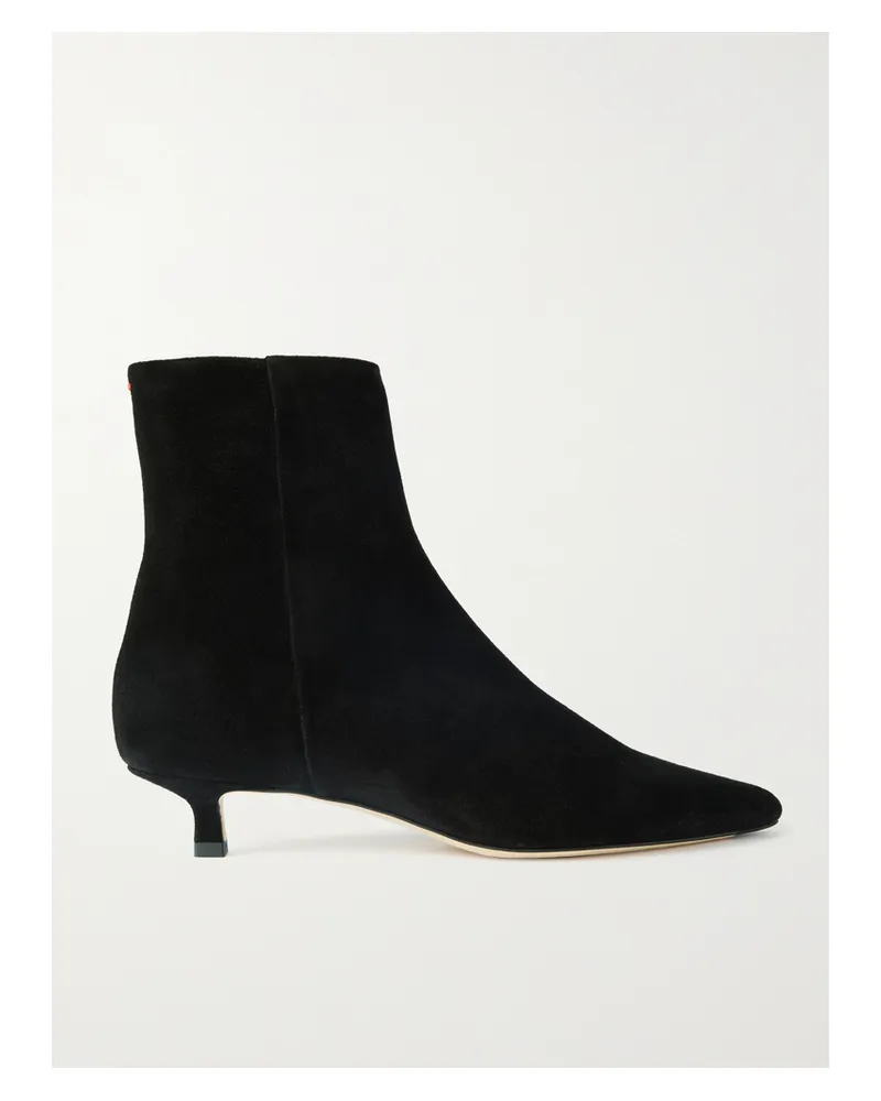 aeyde Sofie Suede Ankle Boots - Black Black