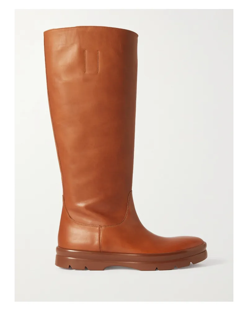 The Row Billie Kniehohe Stiefel Aus Leder - Braun Braun