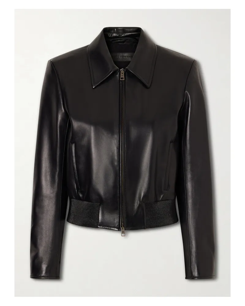 Balenciaga Leather Jacket - Black Black