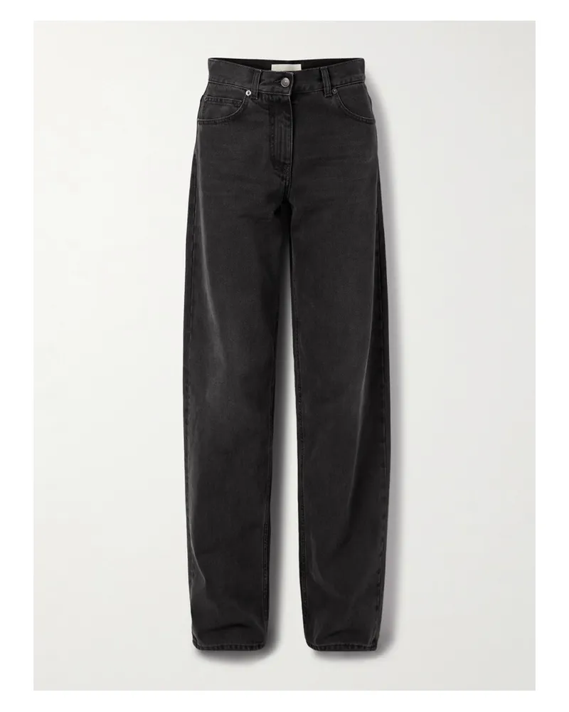 The Row Clair Hoch Sitzende Jeans Mit Weitem Bein - Schwarz Schwarz