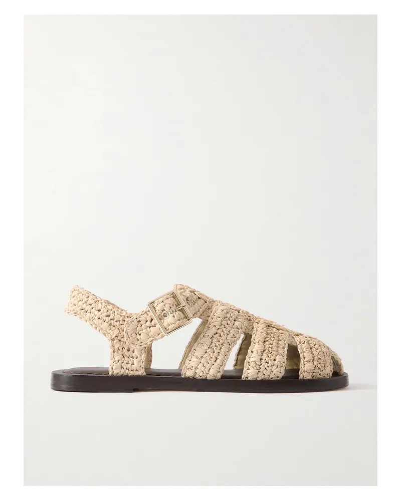 Loeffler Randall Sawer Sandalen Aus Raffiabast - Neutral Neutral
