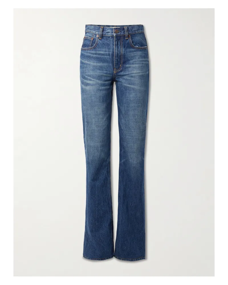 Chloé Hoch Sitzende Jeans Mit Schmalem Bein Aus Bio-denim - Blau Blau