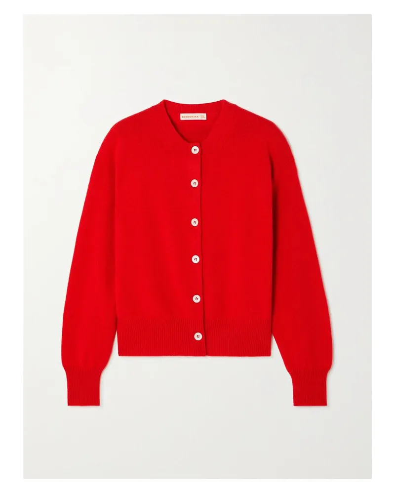 &Daughter Net Sustain Ada Cardigan Aus Wolle - Rot Rot