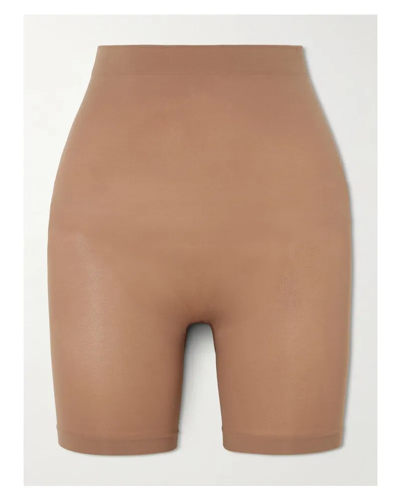SKIMS Seamless Sculpt Mid Thigh Shorts – Sienna – Shorts - Braun Braun