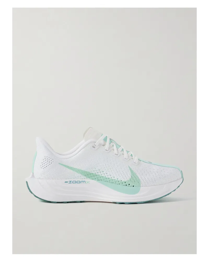 Nike Pegasus Plus Sneakers Aus Flyknit-material Mit Gummibesätzen - Grün Grün