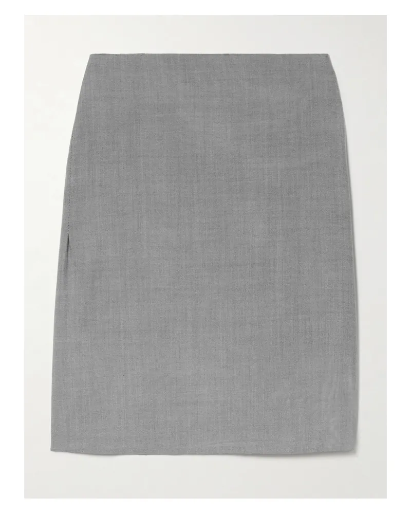 Calvin Klein Luna Wool Skirt - Gray Gray