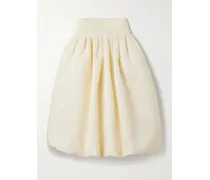 Fayetta Midirock Aus Cloqué Mit Falten - Creme