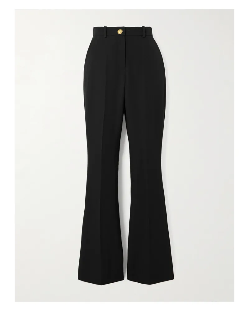 Balmain Schlaghose Aus Wolle - Schwarz Schwarz