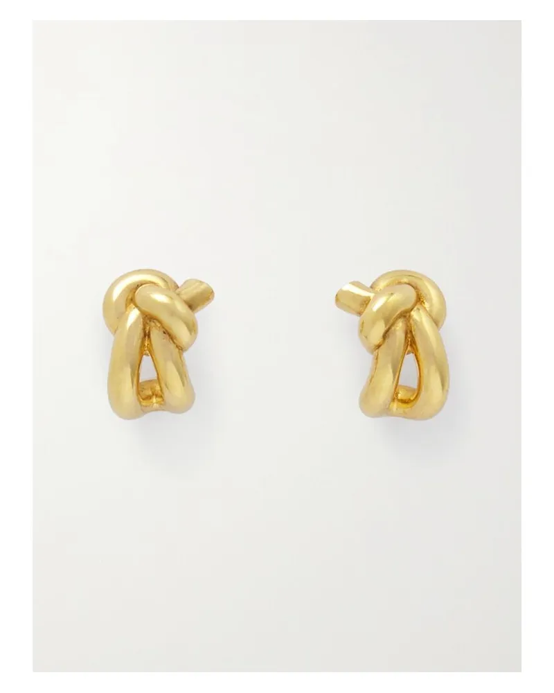 Bottega Veneta Vergoldete Ohrringe Gold